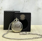 Özel Kutulu Dad (baba) Gümüş Köstekli Saat Alk4673 thumbnail 1