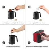 Karaca Hatır Hüp Düet Aroma İkili Türk Kahve Makinesi Imperial Red thumbnail 3