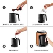 Karaca Hatır Hüps Aroma Sütlü Türk Kahve Makinesi Bronze thumbnail 5