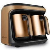 Karaca Hatır Hüp Düet Aroma Steel İkili Türk Kahve Makinesi Bronze thumbnail 1