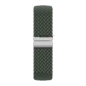 Sneezy Huawei Watch GT5 41mm İle Uyumlu Metal Klips Solo Fiberlink Kumaş Örgü Kordon  Haki - 2