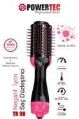Powertec Tr-90 Profesyonel Saç Şekillendirici Ve Saç Düzleştirici Fön Tarağı İyon Özellikli thumbnail 1