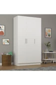 3 Kapaklı Gardrop 120cm  Beyaz 218 cm thumbnail 3