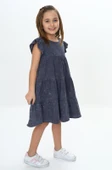 Toontoy Kız Çocuk Yıkamalı Elbise - 4