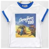 Toontoy Erkek Çocuk Surf Baskı Tişört - 1