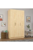 3 Kapaklı Gardrop 120cm  Safir Meşe 218 cm thumbnail 3