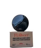 Flosoft Mini Cimri Tuvalet Kağıdı Aparatı Siyah (F096S) thumbnail 1