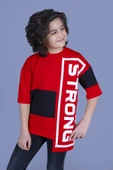 Toontoy Erkek Çocuk Garnili Strong Baskılı Tişört - 3