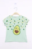 Toontoy Kız Çocuk Avokado Baskılı Tişört - 1