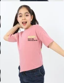 Toontoy Kız Çocuk Enjoyment Baskılı Tişört - 2