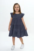 Toontoy Kız Çocuk Yıkamalı Elbise - 1