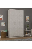 3 Kapaklı Gardrop 120cm  Retro Taş 218 cm thumbnail 3