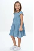 Toontoy Kız Çocuk Yıkamalı Elbise - 12