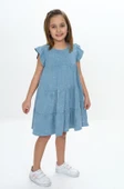 Toontoy Kız Çocuk Yıkamalı Elbise - 10