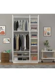 3 Kapaklı Gardrop 120cm  Beyaz 218 cm thumbnail 4