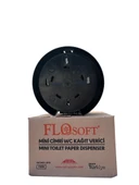 Flosoft Mini Cimri Tuvalet Kağıdı Aparatı Siyah (F096S) thumbnail 3