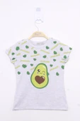 Toontoy Kız Çocuk Avokado Baskılı Tişört - 5