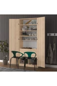 Sonamo Modern Dolaplı Çalışma Masası Kitaplıklı Raflı Bilgisayar Ofis Ders Çalışma Yemek Masası  Sonamo thumbnail 2