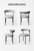 Dekoroom's Dekorooms,Teddy Sandalye,4 Adet thumbnail 1
