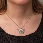 Gümüş Telkari Yusufçuk Kadın Kolye thumbnail 2