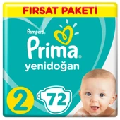 Prima Bebek Bezi Aktif Bebek 2 Beden 72 Adet Fırsat Paketi - 1
