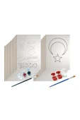 dudugift OKUL Etkinliği Atatürk Ve Türk Bayrağı Boyama Seti- 17,5 X25 Cm Tuval 3 Boya 1 Fırça- OKUL Etkinliği - 4