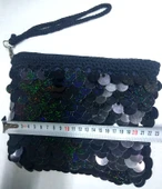 Pullu Clucht Çanta Siyah Renk - 3