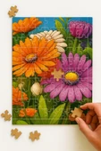dudugift 140 PARÇA AHŞAP PUZZLE TABLO. 25X35 CM ÖLÇÜLERİNDE. ASKI APARATI İLE. KALİTELİ UV BASKI MODEL-17 thumbnail 1