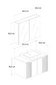 65 cm Chester Banyo Dolabı - 5