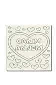dudugift OKUL Etkinliği-2'li Tuval Boyama Seti. 20x20 Cm Uv Baskı 6 Akrilik Boya 1 Fırça-model-304 - 2