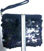 Pullu Clucht Çanta Siyah Renk - 2