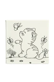 dudugift OKUL Etkinliği-2'li Tuval Boyama Seti. 20x20 Cm Uv Baskı 6 Akrilik Boya 1 Fırça-model-256 - 3