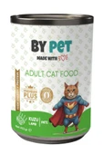 BYPET Yetişkin Kediler İçin Kuzu Etli Konserve Yaş Mama 415 gr x 12 Adet thumbnail 2