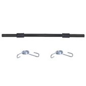 Aydın Sport Siyah Renkli Düz Uzun Bar 150 cm + 2 Adet Yay  + Ücretsiz - 1
