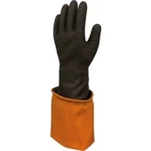 Korun Tırtıklı 45 cm Uzun Siyah İş Eldiveni- Beybi thumbnail 2