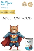 BYPET Yetişkin Kediler İçin Balık Etli Konserve Yaş Mama 415 gr x 12 Adet thumbnail 4