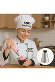 Kitchenify Krema Sıkma Torbası Ucu Paslanmaz Çelik 8FT Büyük Boy, Krema Duyu, Şanti Torbası Ucu, thumbnail 6