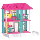Mila'nın 2 Katlı Rüya Evi - Ev Oyuncak - Milanın Rüya Ev Seti - Barbie Ev Seti - Rüya Evi - Oyun Evi - 3