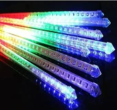 8 Adet Meteor Kayan Tüp Led Ağaç Bahçe Solar Güneş Enerjili Led S-12 - 1