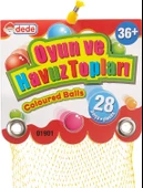 Oyun Havuz Topu 28'li Filede (7 mm.) - Oyun Topları - Havuz Topları - Renkli Toplar - 3