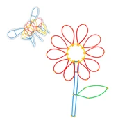 Plus Bambu Çubuklar (300 Parça) - Lego Setleri - Borular Lego - Plastik Çubuklar - 4