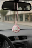 Amigurumi Araba Dikiz Aynası Süsü, Anahtarlık, Çanta Askısı %100 El Örgüsü - 2