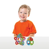 Geometrik Puzzle (96 Parça) - Lego Setleri - Geometrik Oyuncak - Şekilli Lego - Kare Bloklar - 4