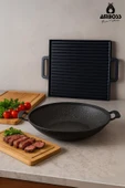ProChef 2 Parça Döküm Izgara Gözleme Sac Tava - 1