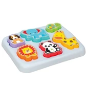 Sevimli Hayvanlar Bul-Tak - Bultak Lego - Bebek Oyuncağı - Şekil Takmaca - 4