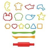 Modelleme Silindir Oyun Hamuru Kalıpları 17 Parça - Oyun Hamuru Seti - Hamur Setleri - Hamur Kalıpları thumbnail 2