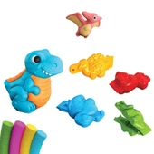 3D Dinozor Oyun Hamur Seti 200 Gr. - Oyun Hamuru Seti - Hamur Setleri - Hamur Kalıpları - 3