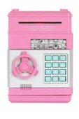 Ferminex Şifreli Otomatik Kağıt Para Alan Atm Kasa Kumbara Pembe thumbnail 1