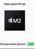 MacBook Air M2 8 GB 512 GB SSD 13.6" MLY03TU/A Gümüş - 3