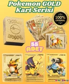 Orijinal Pokemon Kart Gold Serisi 55'li Paket - Pokemon Oyun Kartları - Pikachu Koleksiyonluk Kartı thumbnail 1